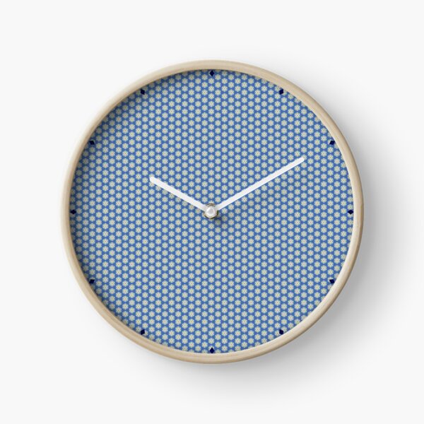 Les flocons bleus Horloge