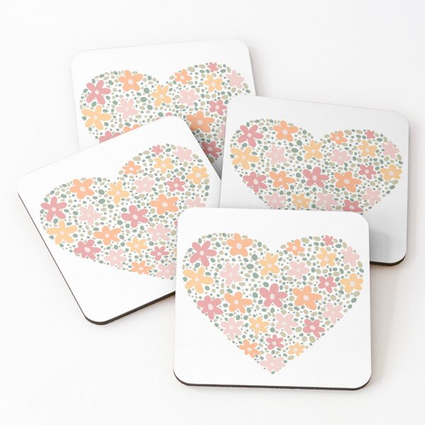 Item preview, Pastel colour floral heart designed and sold by Sanaura.