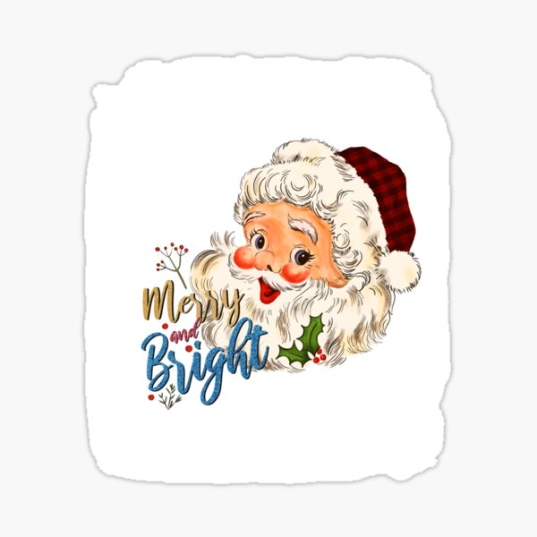 Merry And Bright Coffee Sticker for Sale by shopPosSisions