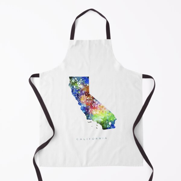 Item preview, California Map Watercolor Painting designed and sold by InkistPrints.