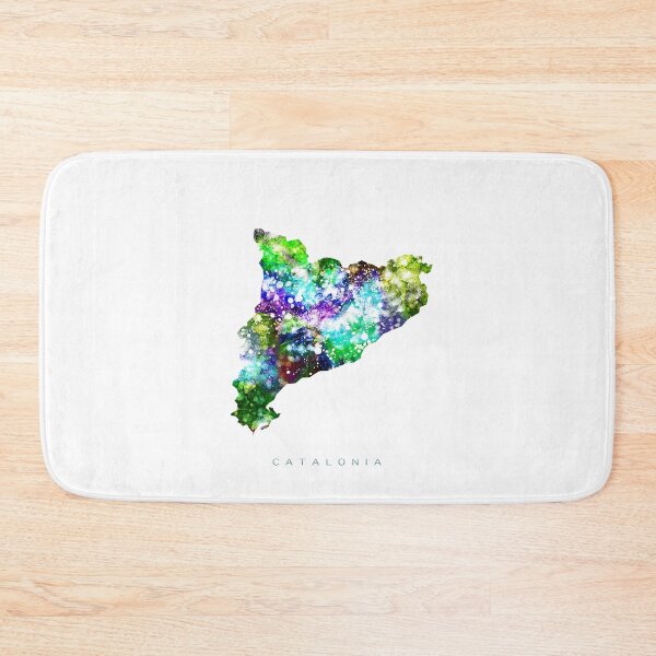 Item preview, Catalonia Map Watercolor Painting designed and sold by InkistPrints.