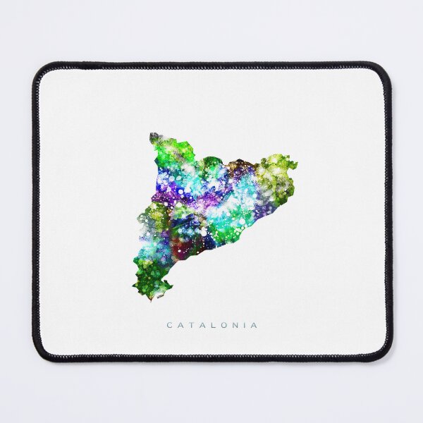 Item preview, Catalonia Map Watercolor Painting designed and sold by InkistPrints.