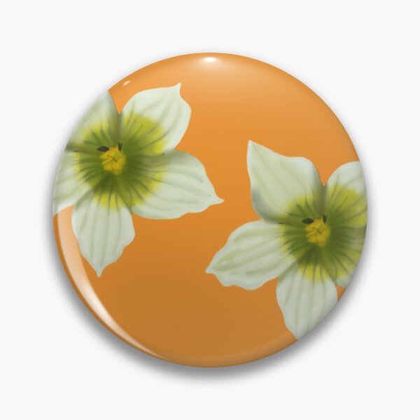 Item preview, Briony flower wave pattern on orange designed and sold by Encie-Designs.