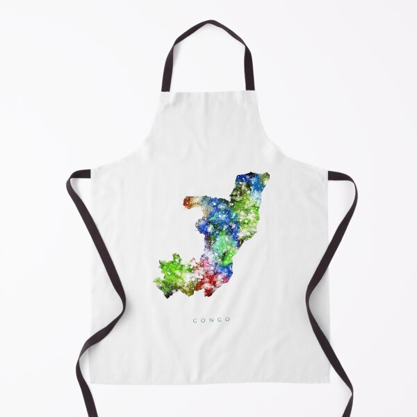 Item preview, Congo Map Watercolor Painting designed and sold by InkistPrints.