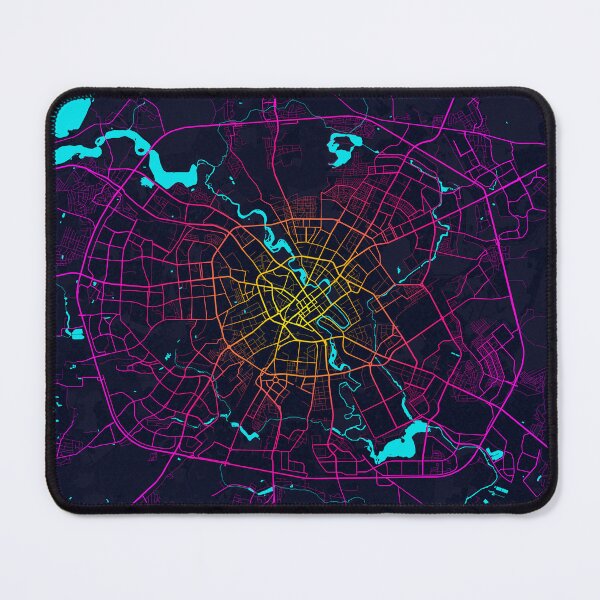 Item preview, Minsk City Map of Belarus - Neon designed and sold by deMAP.