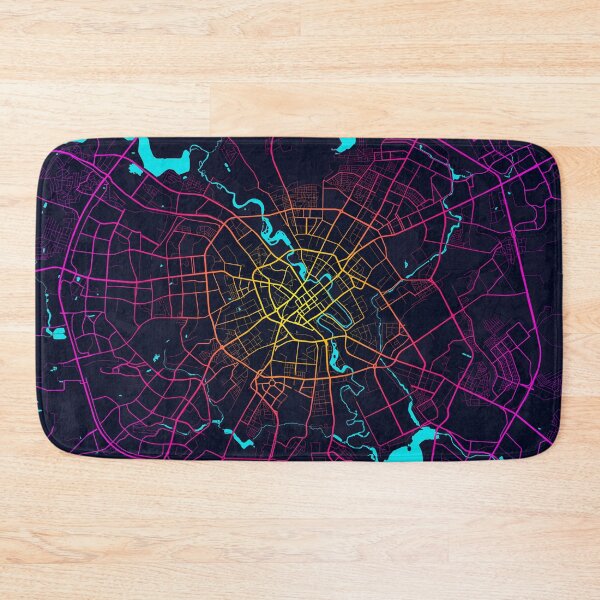 Item preview, Minsk City Map of Belarus - Neon designed and sold by deMAP.