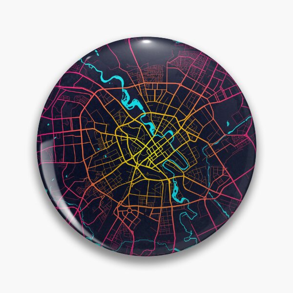 Item preview, Minsk City Map of Belarus - Neon designed and sold by deMAP.