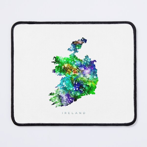 Item preview, Ireland Map Watercolor Painting designed and sold by InkistPrints.