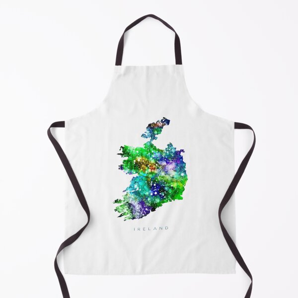 Item preview, Ireland Map Watercolor Painting designed and sold by InkistPrints.