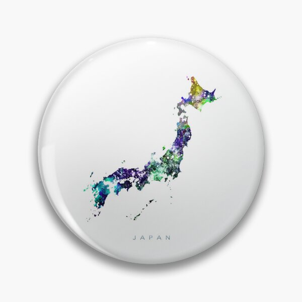Item preview, Japan Map Watercolor Painting designed and sold by InkistPrints.
