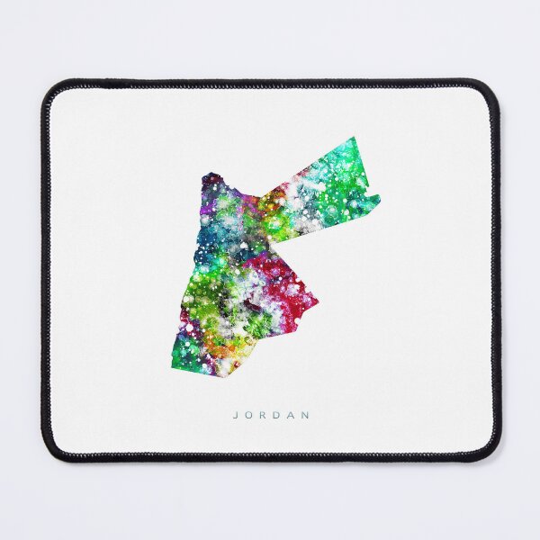 Item preview, Jordan Map Watercolor Painting designed and sold by InkistPrints.