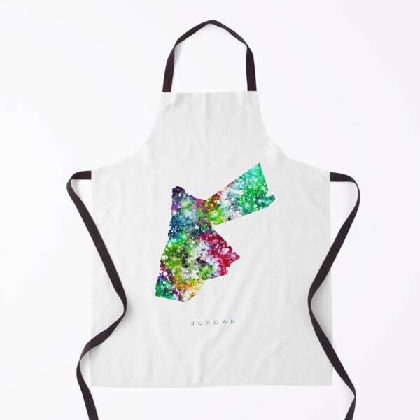 Item preview, Jordan Map Watercolor Painting designed and sold by InkistPrints.