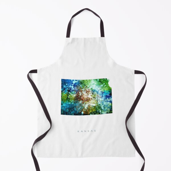 Item preview, Kansas Map Watercolor Painting designed and sold by InkistPrints.