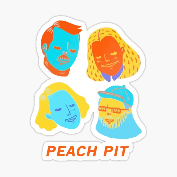 Peach Pit Band Stickers Redbubble