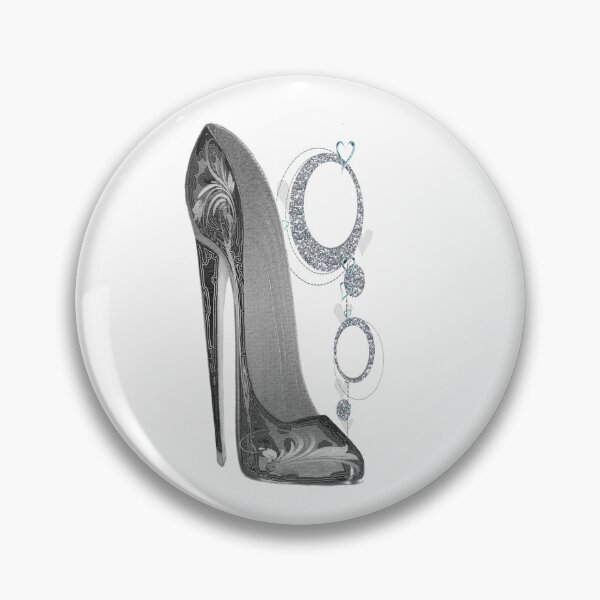 Item preview, Black Stiletto Shoe and Bling Art designed and sold by ckeenart.