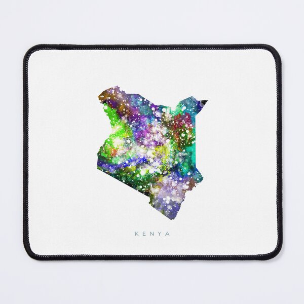 Item preview, Kenya Map Watercolor Painting designed and sold by InkistPrints.