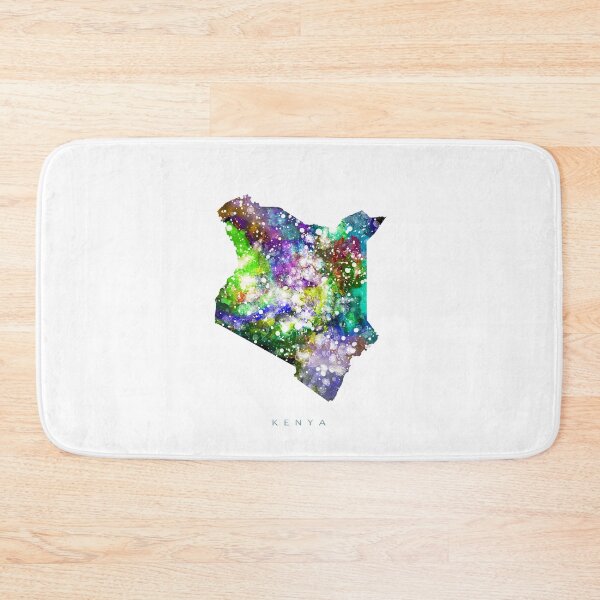 Item preview, Kenya Map Watercolor Painting designed and sold by InkistPrints.
