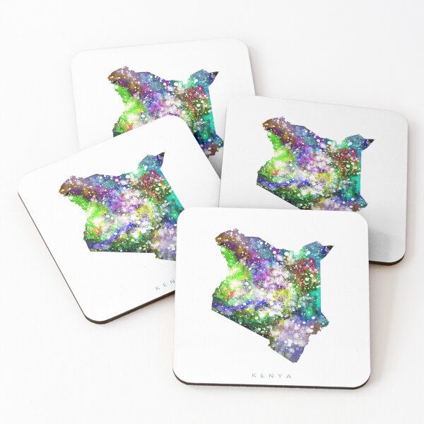 Item preview, Kenya Map Watercolor Painting designed and sold by InkistPrints.