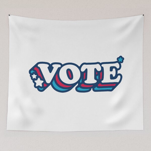Item preview, Retro Vote Election Cute Stars designed and sold by Wishinglob.