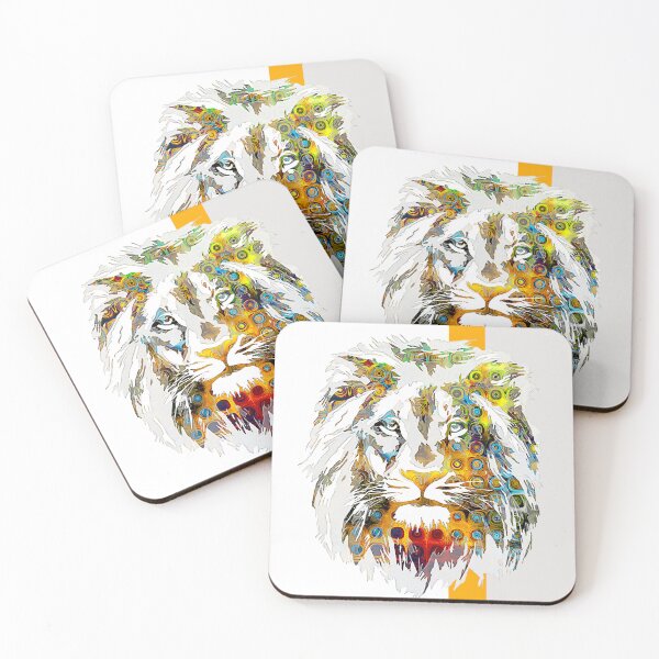 Item preview, Lion design with funky colors - with background designed and sold by Biancaba18.