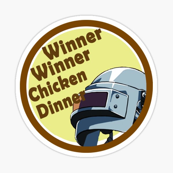 GAGNANT PUBG GAGNANT AUTOCOLLANT Sticker
