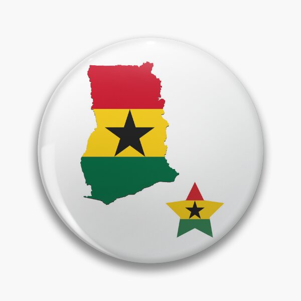 Item preview, Ghana Map Flag designed and sold by Tienda-Vane.