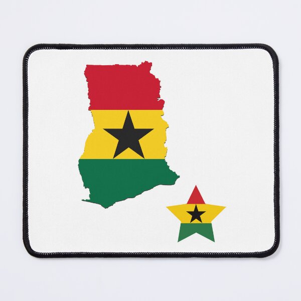 Item preview, Ghana Map Flag designed and sold by Tienda-Vane.