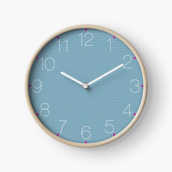 Bleu glacier Horloge