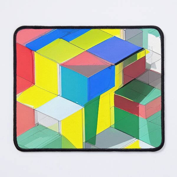 Item preview, Colourful Blocks Isometric Sketch designed and sold by Arkneer.
