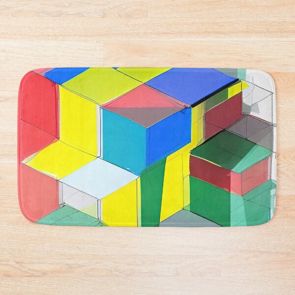 Item preview, Colourful Blocks Isometric Sketch designed and sold by Arkneer.