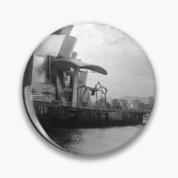 Item preview, Bilbao Guggenheim Museum and artwork by Louise Bourgeois seen from the estuary designed and sold by Sara Sanchez PHOTO.