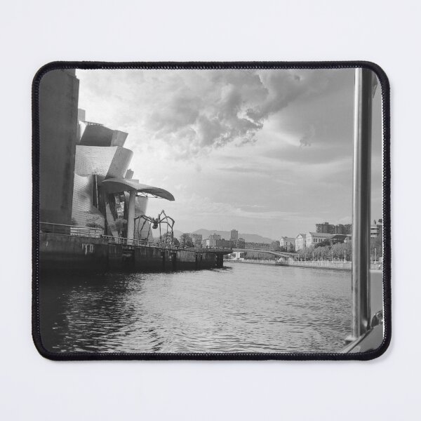 Item preview, Bilbao Guggenheim Museum and artwork by Louise Bourgeois seen from the estuary designed and sold by Sara Sanchez PHOTO.