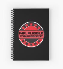 Mr Flibble For President Spiral Notebook