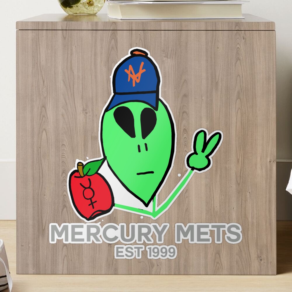 Mercury Mets black text (New York Mets) Sticker for Sale by