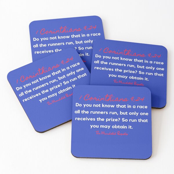 Item preview, Marathon Race Scripture Quote I Corinthians 9:24 - Red designed and sold by TheReporter1.