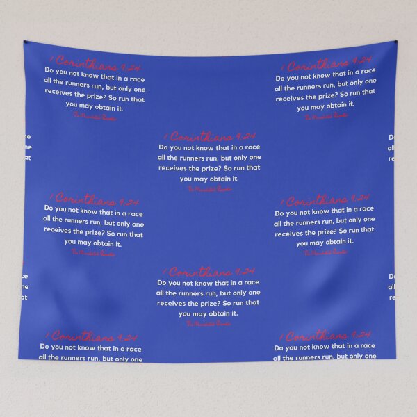 Item preview, Marathon Race Scripture Quote I Corinthians 9:24 - Red designed and sold by TheReporter1.