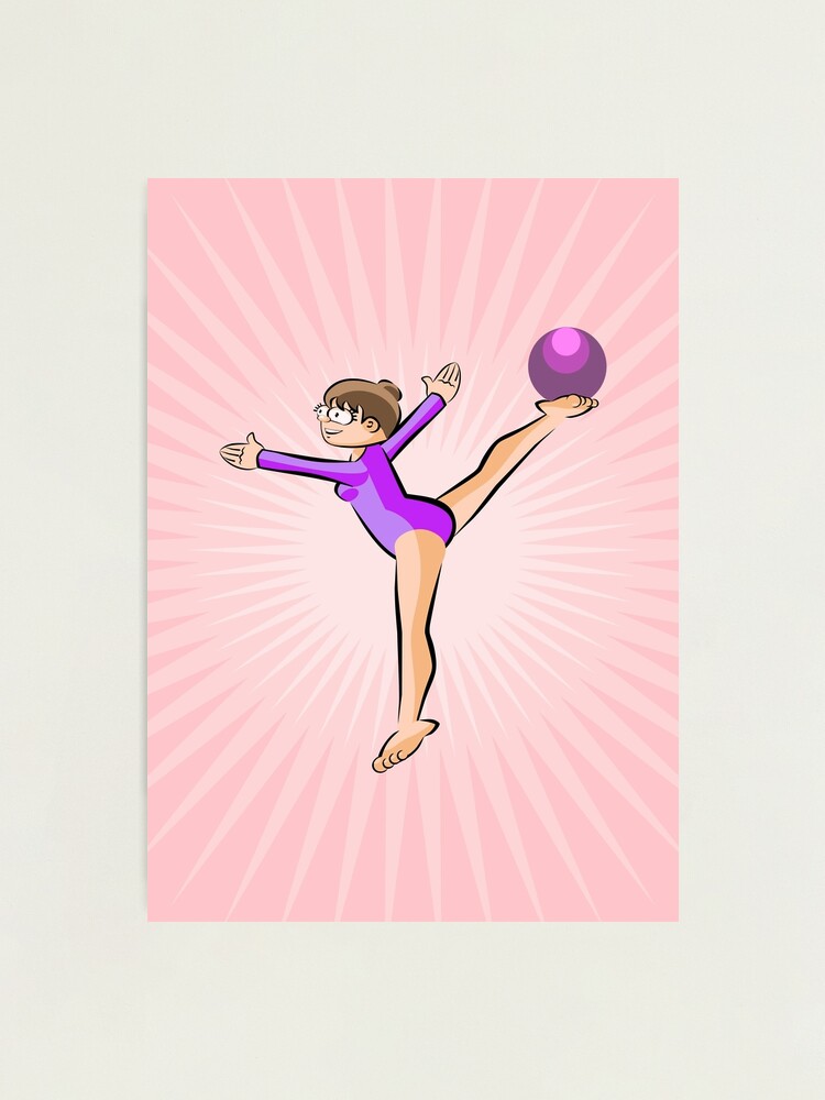 Lámina rígida for Sale con la obra «Mujer Gimnasia rítmica con aros Juegos  Mundiales Deportivos» de MegaSitioDesign