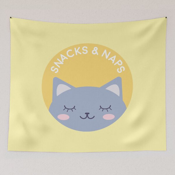 Item preview, Snacks and Naps Cat designed and sold by GlitterBones.