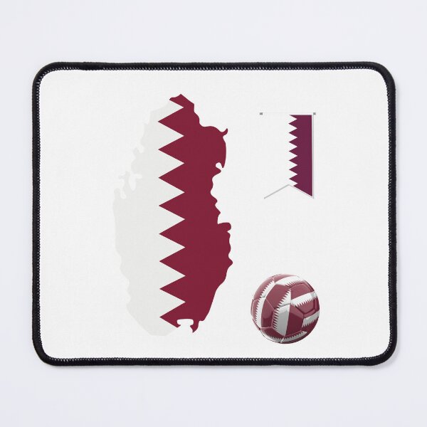 Item preview, Qatar Map Flag designed and sold by Tienda-Vane.