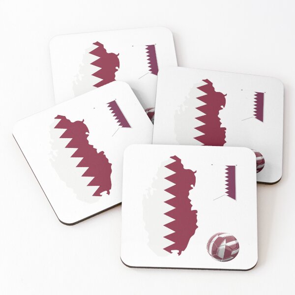 Item preview, Qatar Map Flag designed and sold by Tienda-Vane.