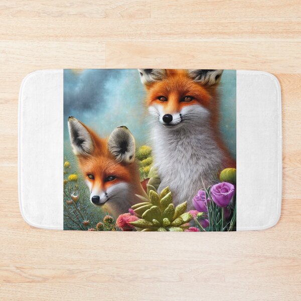 Item preview, Two Foxes in a Whimsical Setting designed and sold by Queen1120.