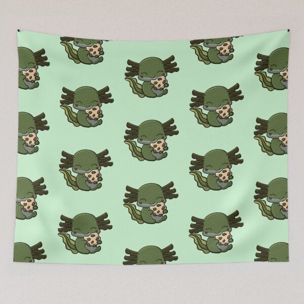 Aperçu de l'œuvre Biscuit Axolotl vert sauvage créée et vendue par NLDStudios.