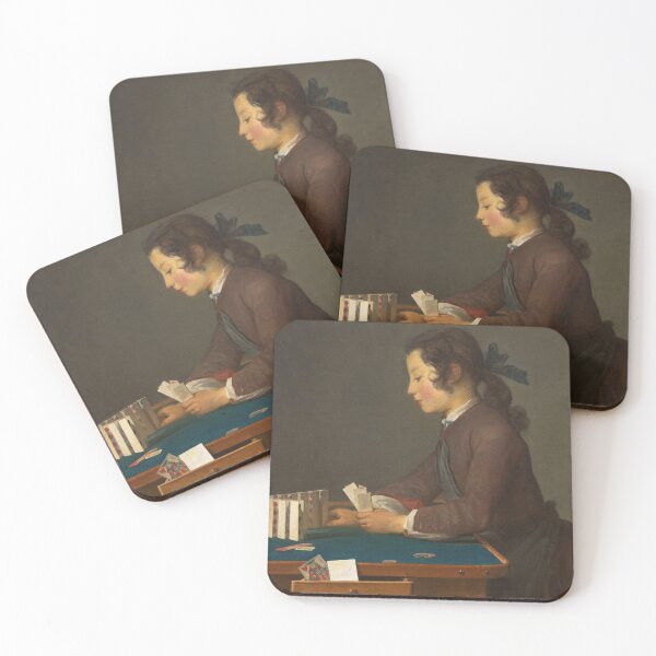 Item preview, The House of Cards | Jean Simeon Chardin | 1737 Rococo Art designed and sold by CJET.