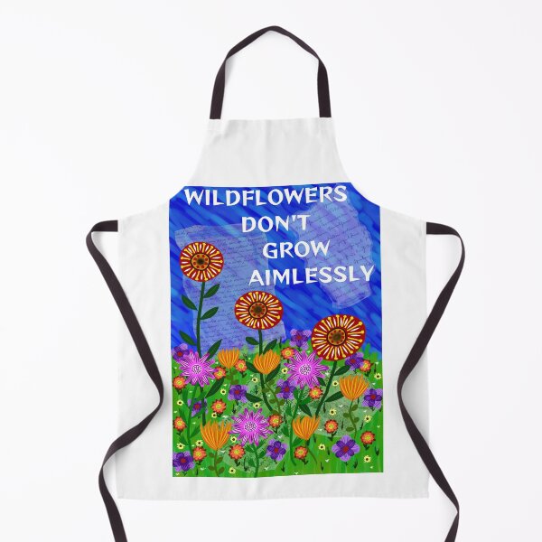 Item preview, Radical Feminist Humanist Quote - Wildflowers Don't Grow Aimlessly designed and sold by LethalPixieDust.