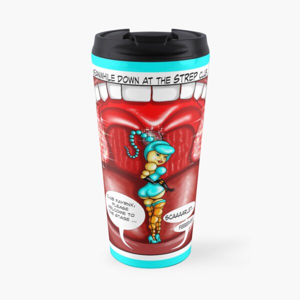 Tiny Dancer (aka Scarlet Fever) Aqua Travel Coffee Mug