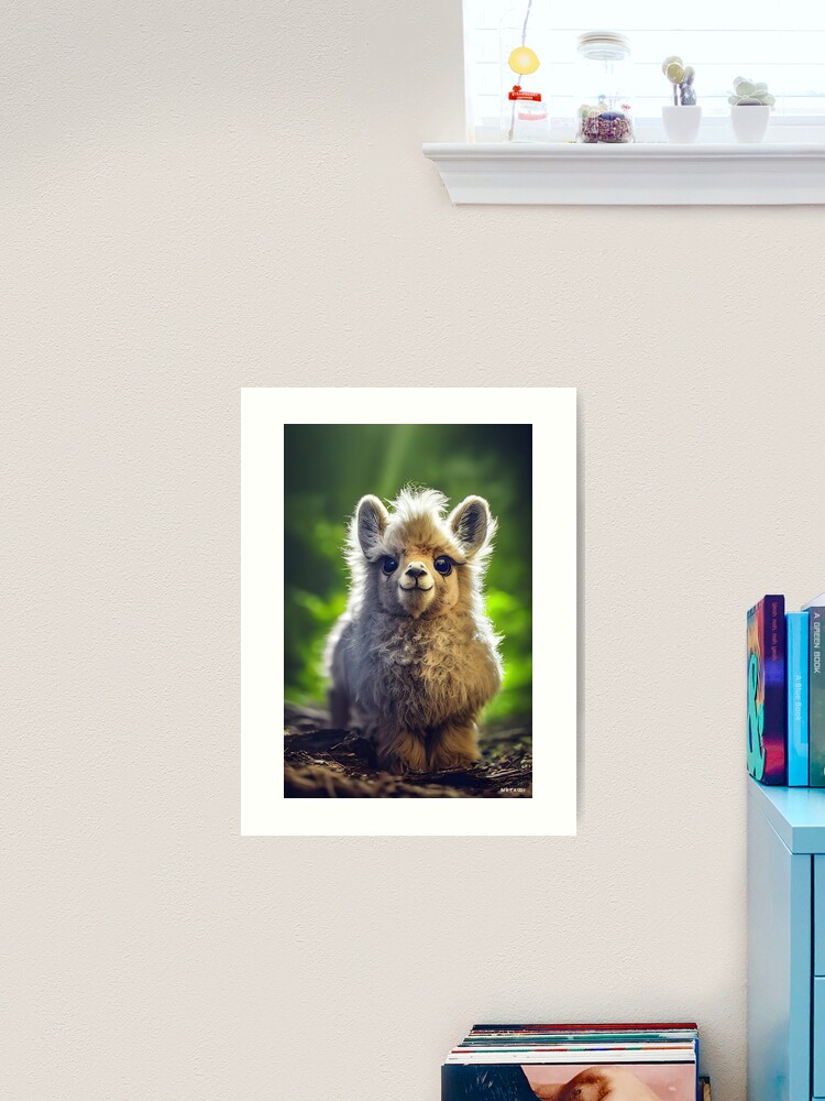 Lama Art Print – le bébé +