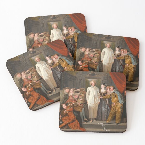 Item preview, The Italian Comedians | Antoine Watteau | 1720 Drama Play Art designed and sold by CJET.