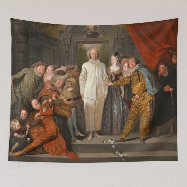 Item preview, The Italian Comedians | Antoine Watteau | 1720 Drama Play Art designed and sold by CJET.