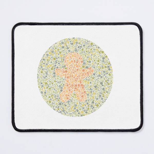Item preview, Gingerbread Man | Ishihara Plates | Optometry | Color Blind | Colorful | Test | Cute designed and sold by Envisionaries1.