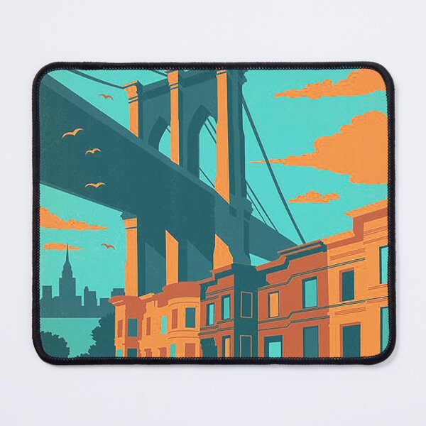 Item preview, Brooklyn travel poster designed and sold by KAY Artists.